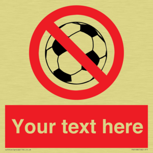 Custom No Ball Games Sign